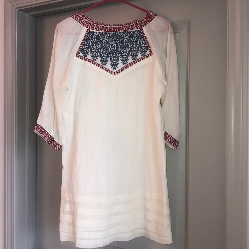 Fab’rik Cream embroidered dress with tassels - Picture 7 of 7